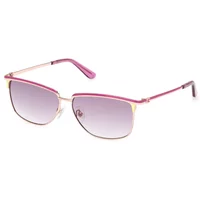 Rechteckige Metallsonnenbrille für Frauen Guess