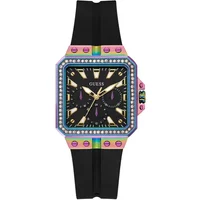 Guess Damen Armbanduhr Libra Multifunktion schwarz