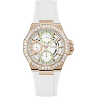 Guess Damen Armbanduhr Selene Multifunktion weiß