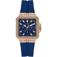 Guess Damen Armbanduhr Libra Multifunktion blau