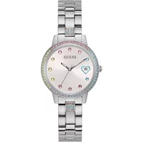 Guess Damen Armbanduhr Three OF Hearts silber 34 mm Gw0657L1 Guess