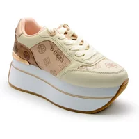 Beige und rosa Damenschuhe Fltcamfal12 Guess