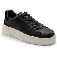 Schwarze Wildledersneaker mit Logodetails Guess