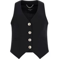 V-Ausschnitt Twill Gilet mit Kontrastknöpfen Guess