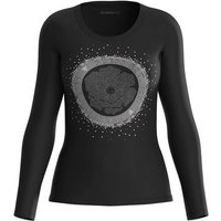 Guess T-Shirt Damen Longsleeve mit Strass-Logo (1-tlg)