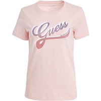 Guess T-Shirt Damen T-Shirt SHADED LOGO (1-tlg)