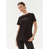 Guess T-Shirt - basic T-Shirt - Shirt kurzarm Damen - T-Shirt mit Strass Logo