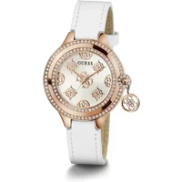 Guess Damen Armbanduhr Charmed in Weiß & Roségold-Ton Gw0684L4 Guess