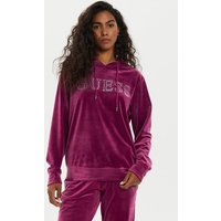 Guess Hoodie - Strass Hoodie - Velours Hoodie - COUTURE HOODIE SWEATSHIRT