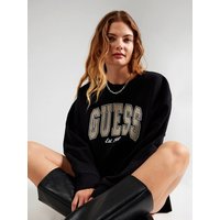 Guess Sweatshirt (1-tlg) Ziersteine