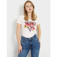 Guess T-Shirt ROSES (1-tlg) Ziersteine