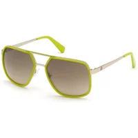 Grüne Metall-Sonnenbrille für Männer Guess