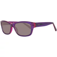 Violette Plastiksonnenbrille für Frauen Guess