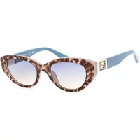 Blaue Plastiksonnenbrille für Frauen Guess