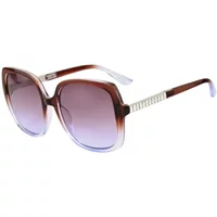 Lila Resin Sonnenbrille für Frauen Guess