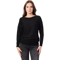 Schwarzer Pullover mit Logodetail Guess