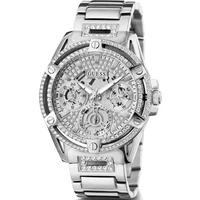 Guess Damen Multifunkion Armbanduhr Queen silber 40 mm Gw0464L1 Guess