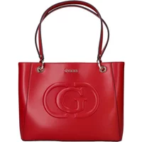 Rote Mode Shopper Tasche mit Logo-Druck Guess