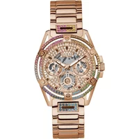 Guess Damen Multifunkion Armbanduhr Queen roségold