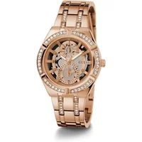 Guess Damen Armbanduhr Allara Multifunktion skeleton Rosegold Gw0604L3 Guess