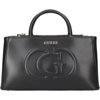 Schwarze Handtasche mit Verstellbarem Riemen und Logodetails Guess