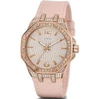 Shimmer Voll Kristall Nylon Uhr Guess