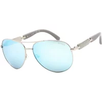 Stilvolle Graue Metallsonnenbrille für Frauen Guess