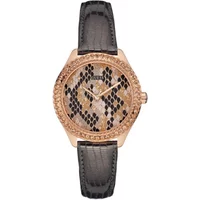 Roségold Damen Uhr Quarz Edelstahl Guess