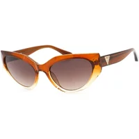 Braune Kunststoff-Sonnenbrille für Frauen Guess