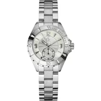 Damen Edelstahl Uhr Guess