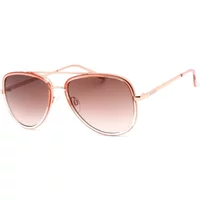 Rosa Metall Sonnenbrille für Frauen Guess