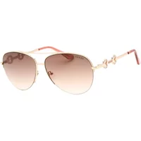 Rosa Metall Sonnenbrille für Frauen Guess