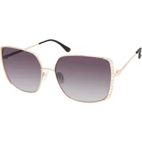 Stilvolle graue Metallsonnenbrille für Frauen Guess