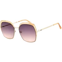 Goldene Metallsonnenbrille für Frauen Guess