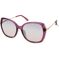 Lila Metall Sonnenbrille für Frauen Guess