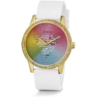 Regenbogen Silikonuhr Guess