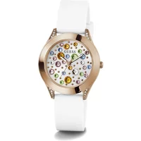 Mini Wonderlust Weiß Roségold Uhr Guess