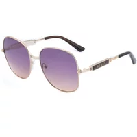 Goldene Metallsonnenbrille für Frauen Guess