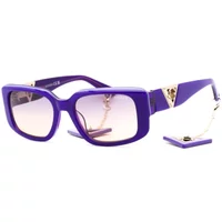 Violette Plastiksonnenbrille für Frauen Guess