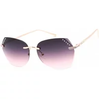 Rosé Metall Sonnenbrille für Frauen Guess