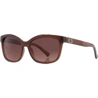 Braune Resin Sonnenbrille für Frauen Guess