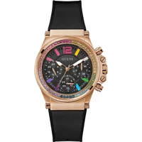 Charisma Multifunktionsuhr Schwarz Roségold Guess