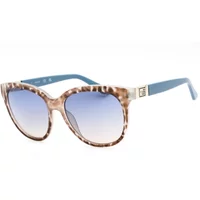 Blaue Plastiksonnenbrille für Frauen Guess