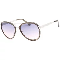 Stilvolle Graue Metallsonnenbrille für Frauen Guess