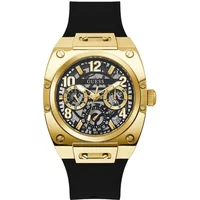 Prodigy Silikon Multifunktionsuhr Schwarz/Gold Guess