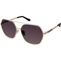 Goldene Metallsonnenbrille für Frauen Guess