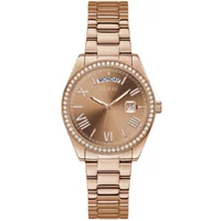 Edelstahl Damenuhr Pink Guess