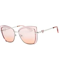 Rosa Metall Sonnenbrille für Frauen Guess