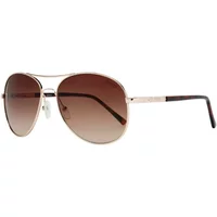 Goldene Metallsonnenbrille für Frauen Guess