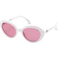 Weiße Acetat-Sonnenbrille für Frauen Guess